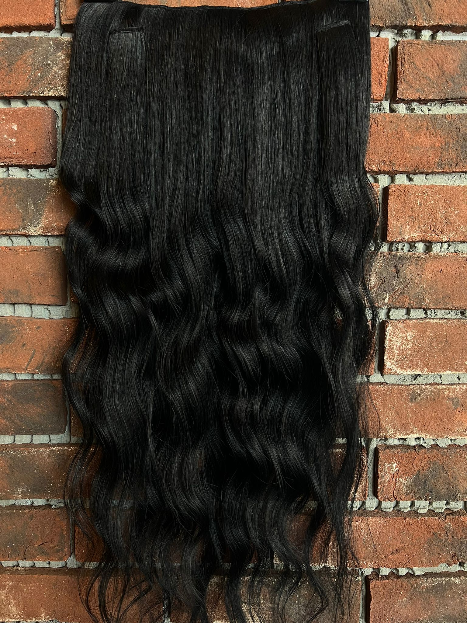 U Part Peruk yarımay çıtçıt Gerçek Saç