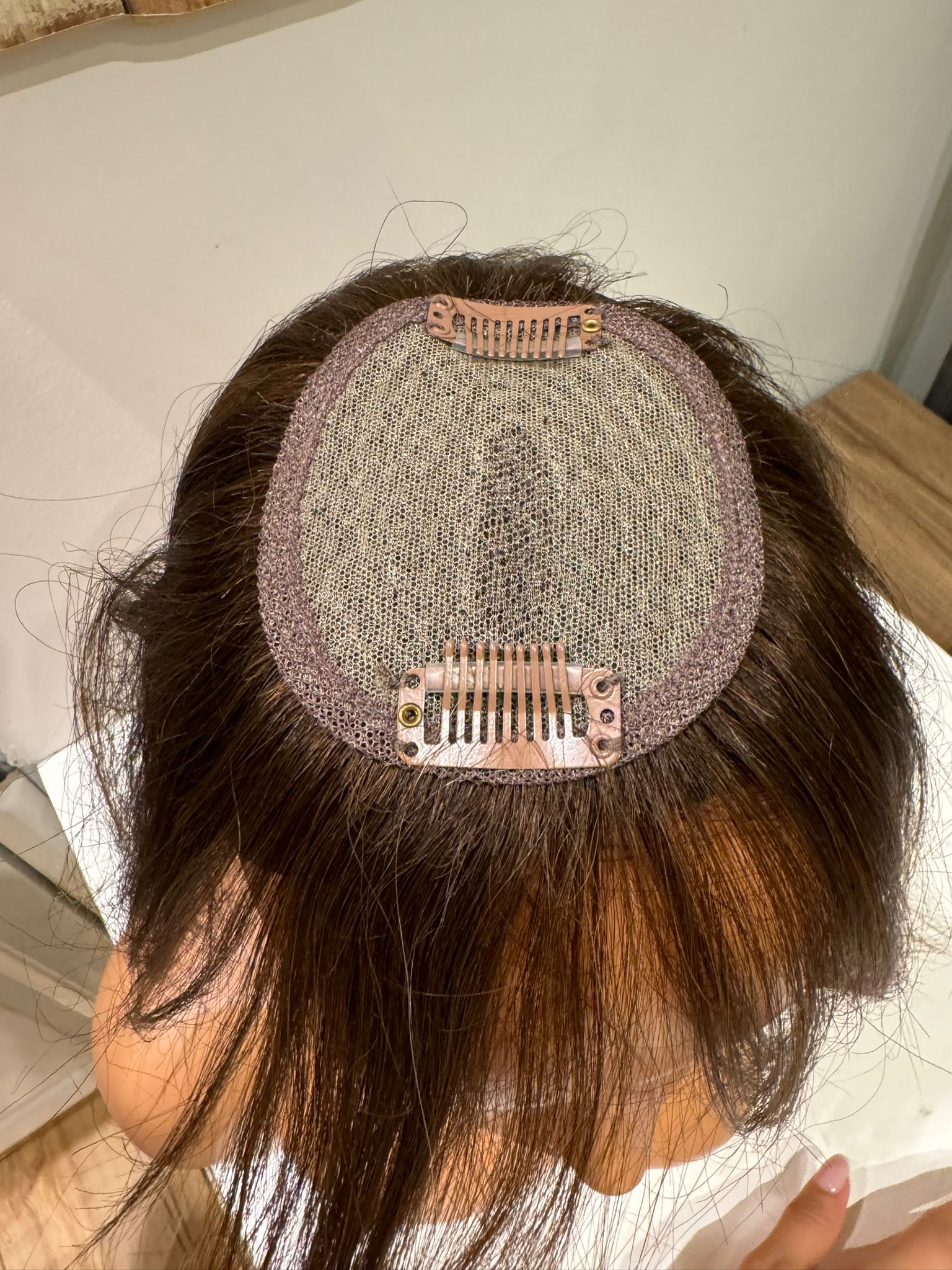 Tül  Tepelik Tepe kısmı özel Hava alır tepe Gerçek saçtan özel üretim 20