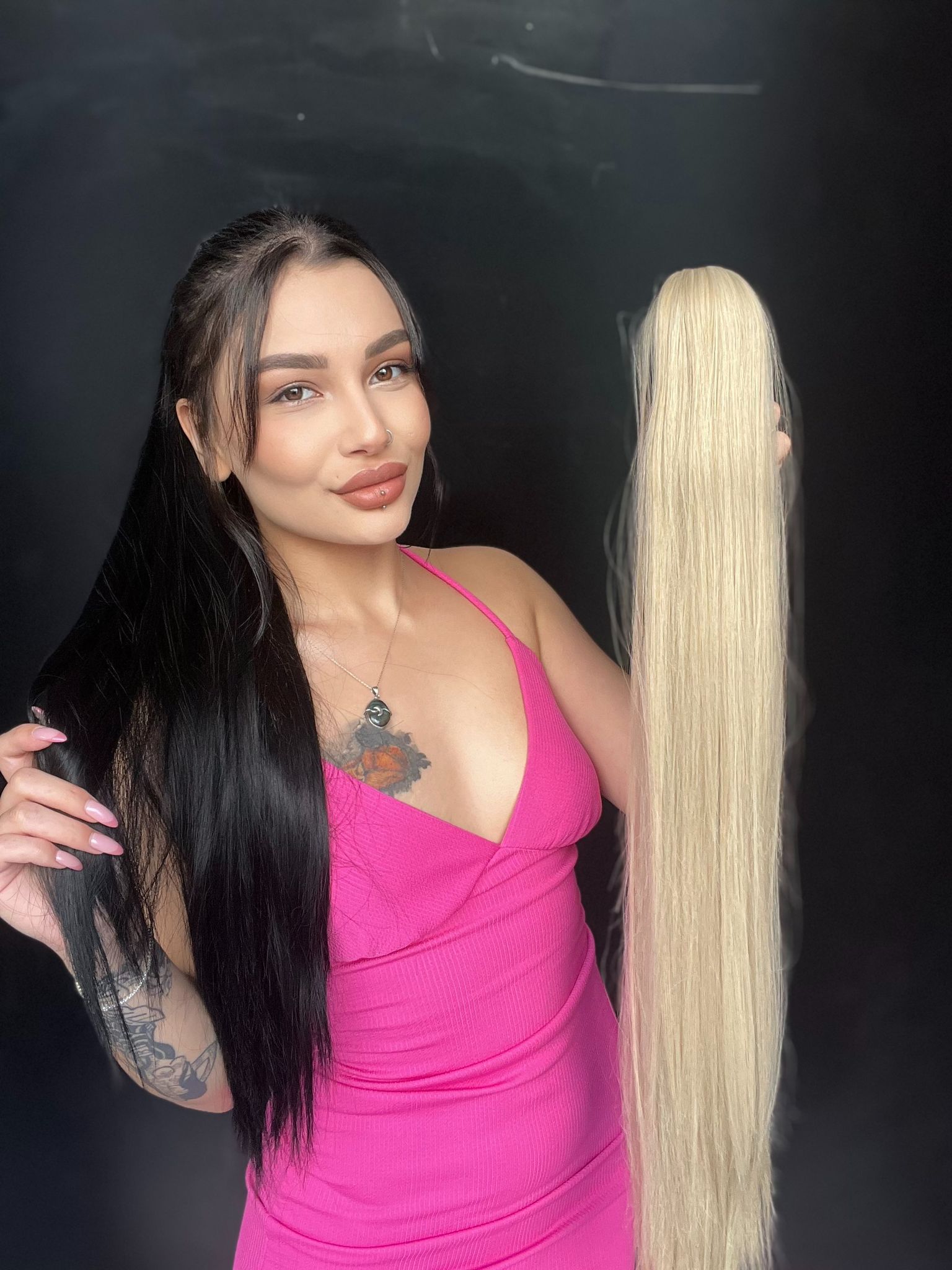 Düz Mandallı Tokalı Postiş At Kuyruğu  tak ve çık Küllü Sarı