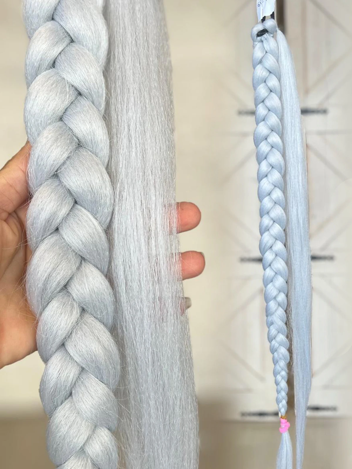 Lastikli Örgü At Kuyruğu Kendi saçına ör ve çık