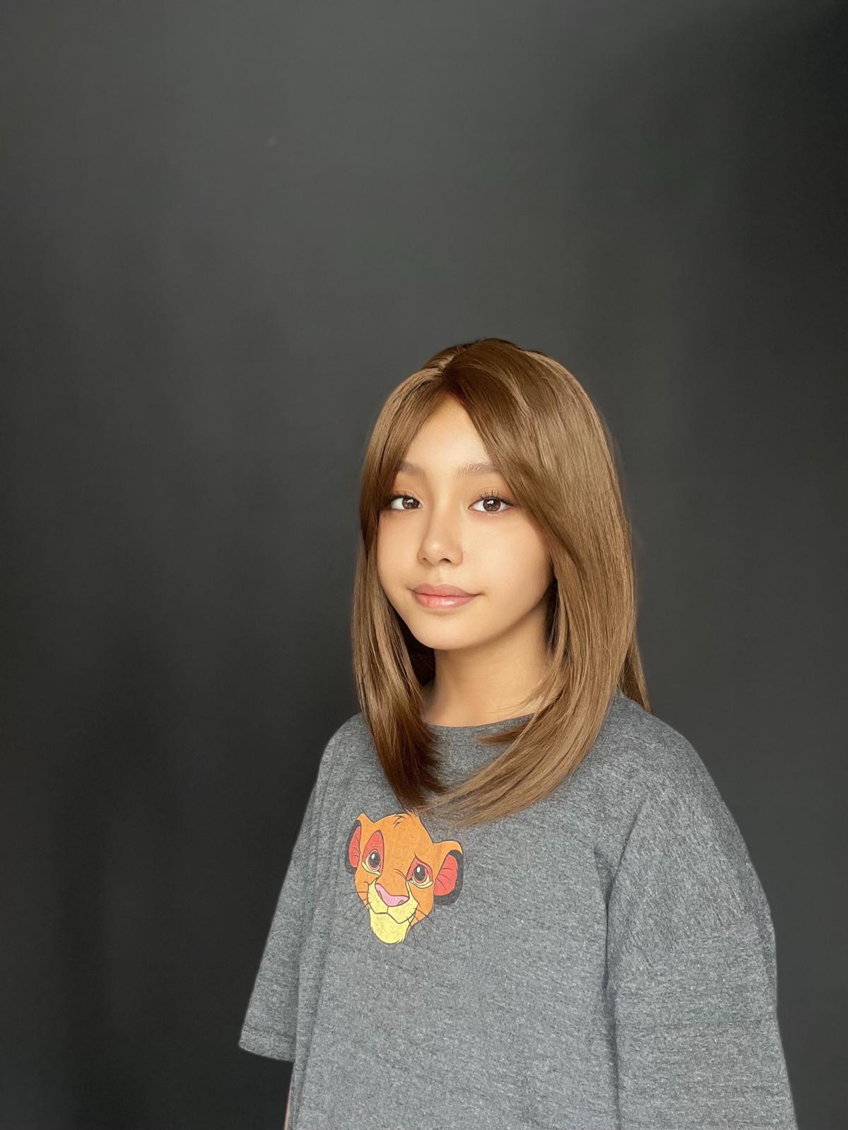 Çocuklar için üretilmiş özel kalıp peruk