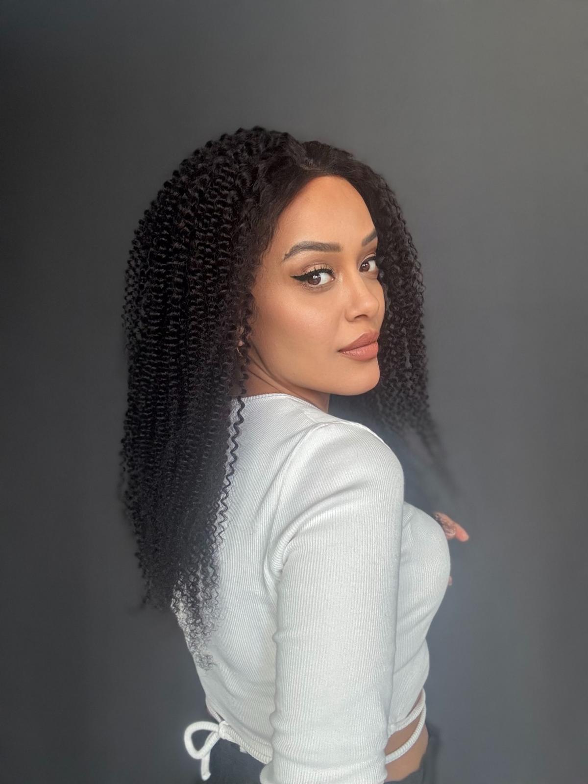 Yıka Çık Orjinal Kendi dalgalı Tül peruk