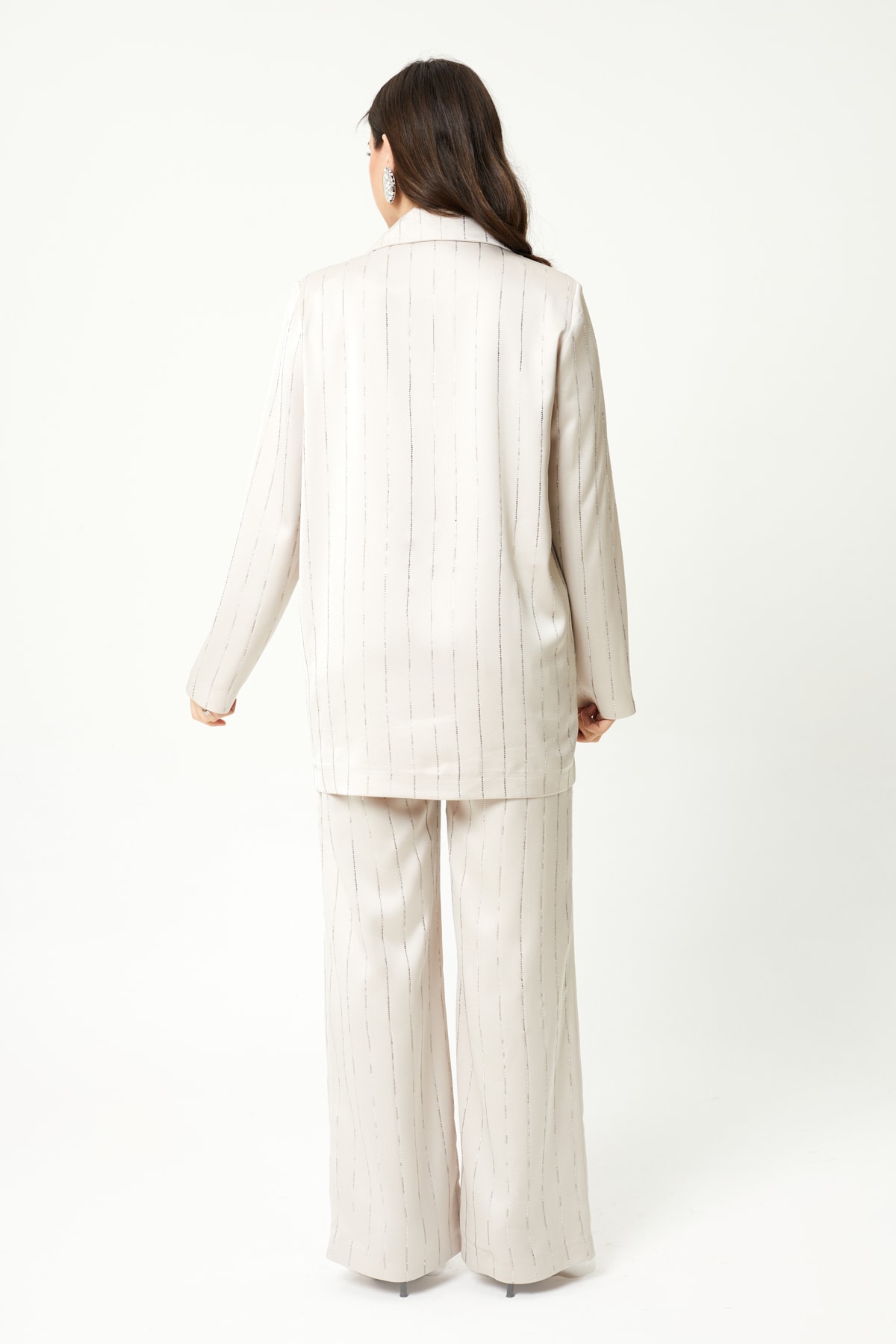 Kadın Şerit Taş Detaylı Takım 8492