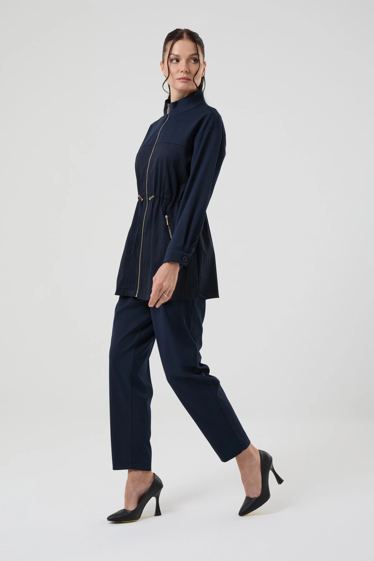 Kadın Çizgi Granili İkili Takım 8577