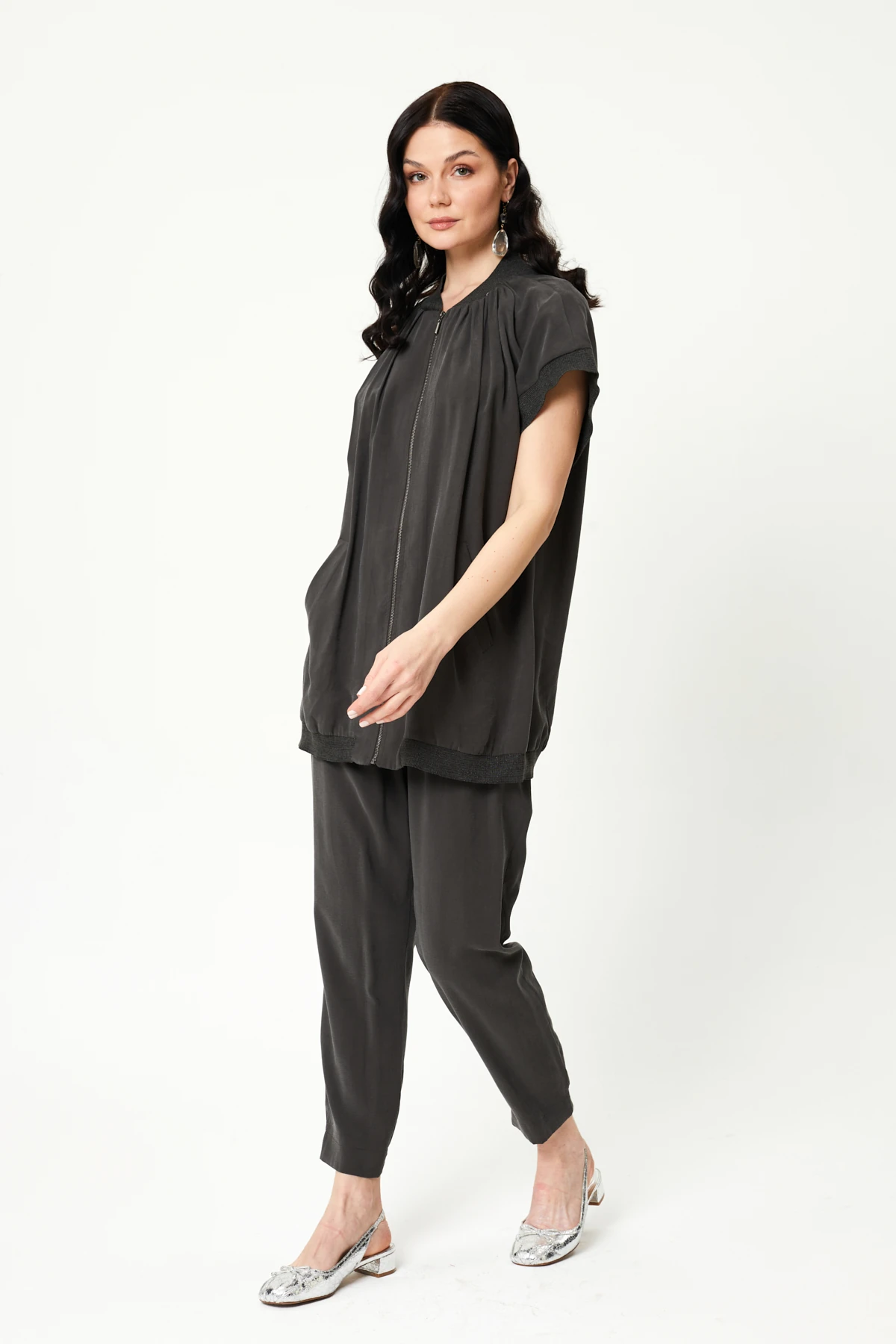 Kadın Ribanalı Yelekli Takım 8488