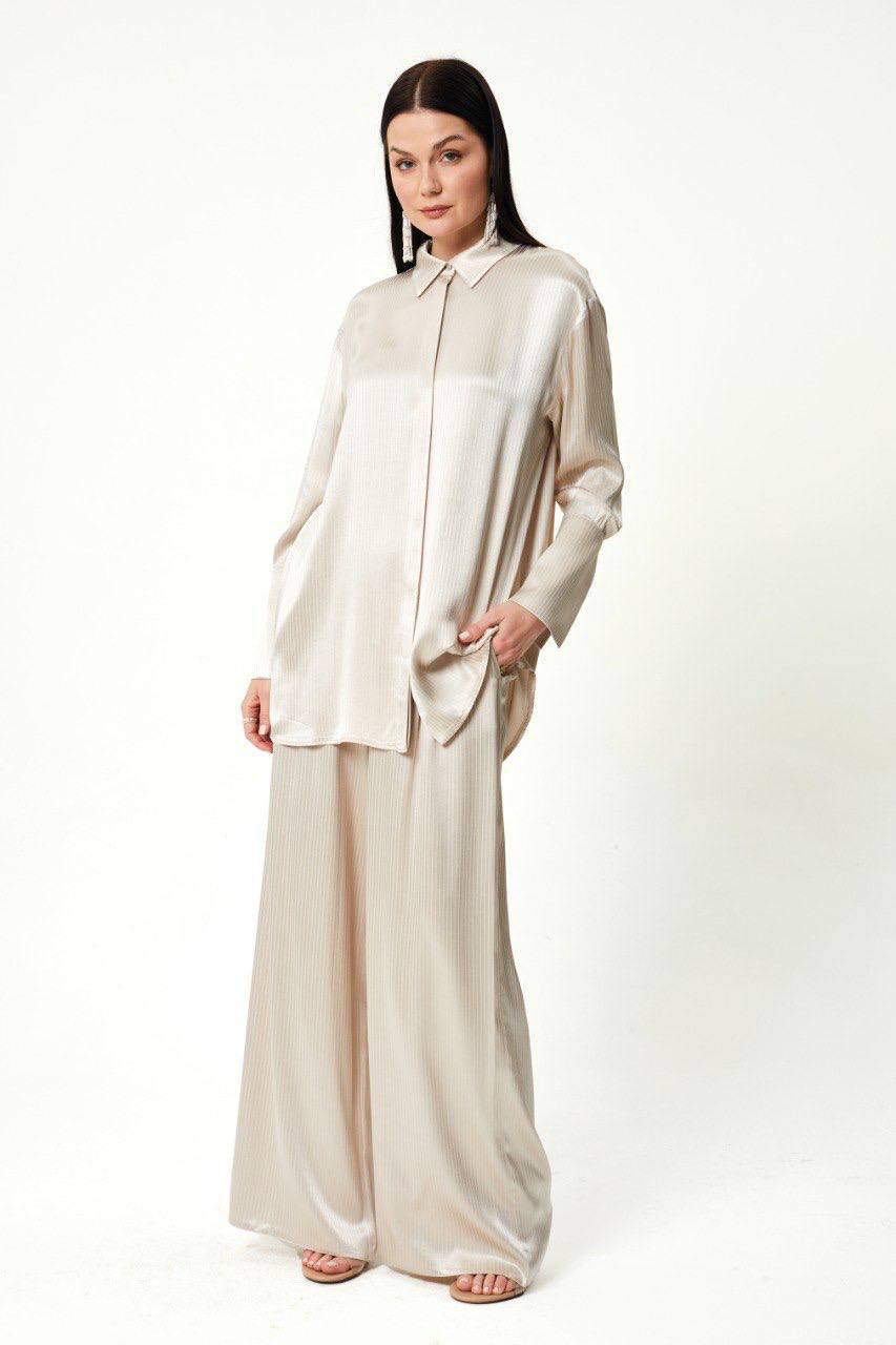 Kadın Simli Gömlekli Takım 8517