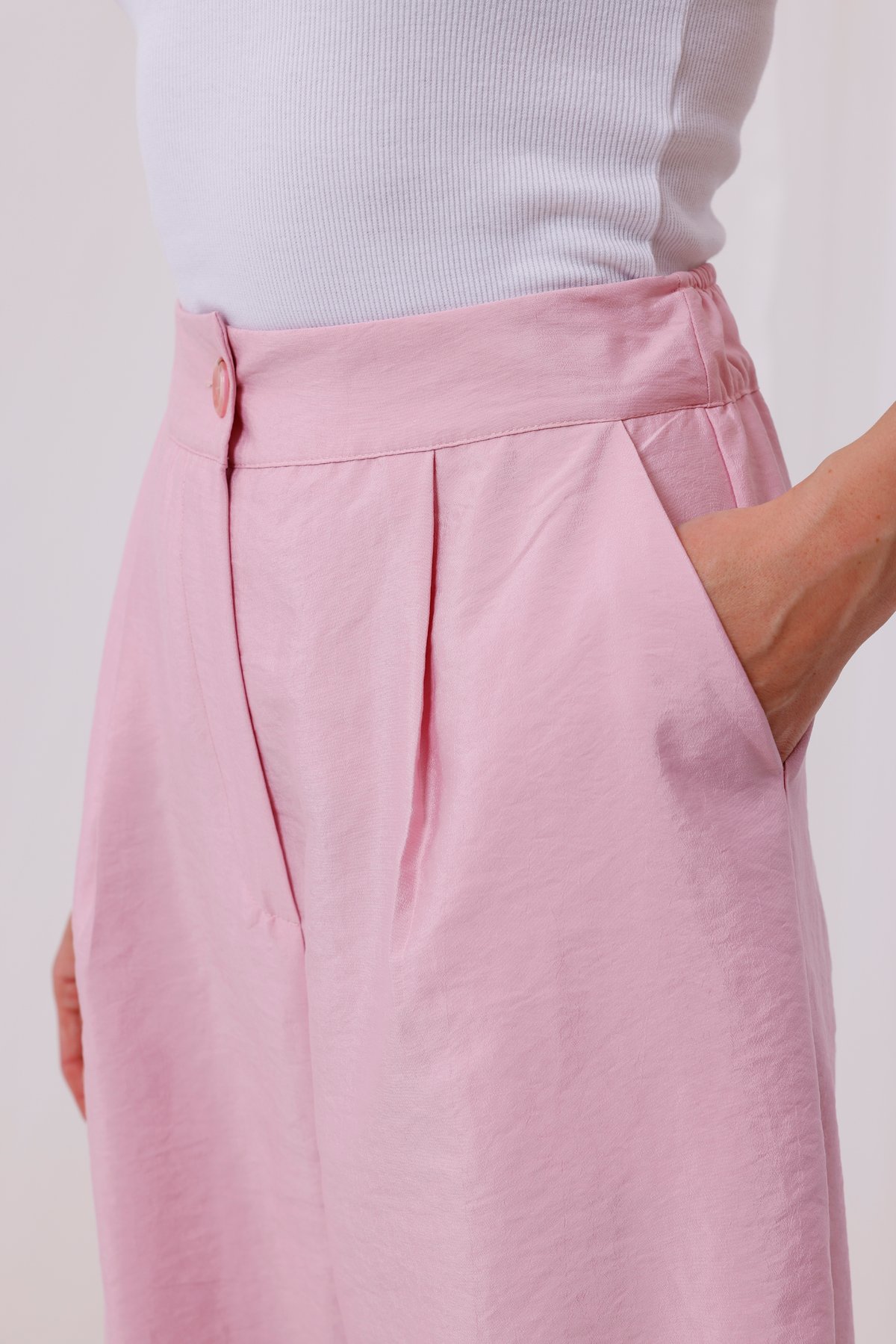 Kadın Modal Kumaş Geniş Paça Pantolon 6079