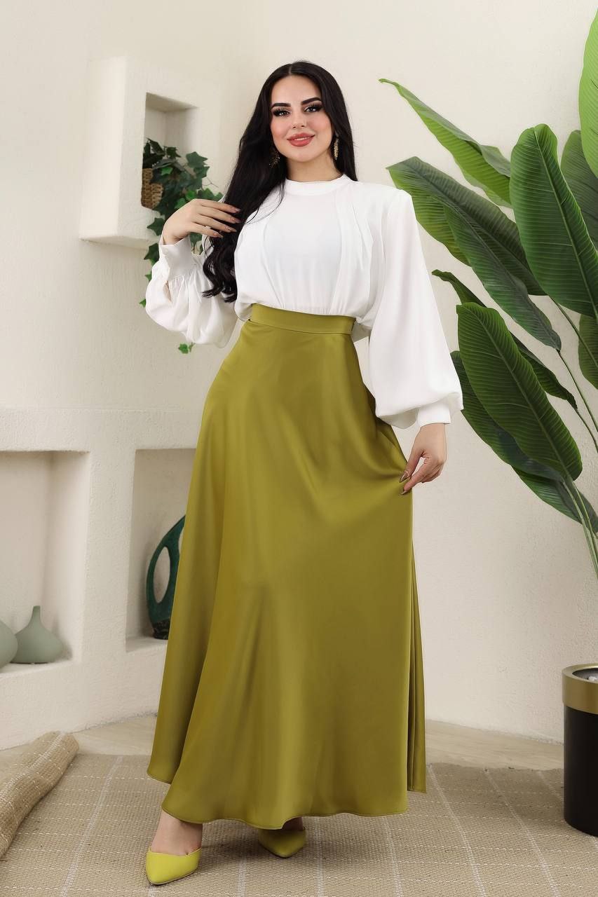 SATEN PİLELİ ETEK