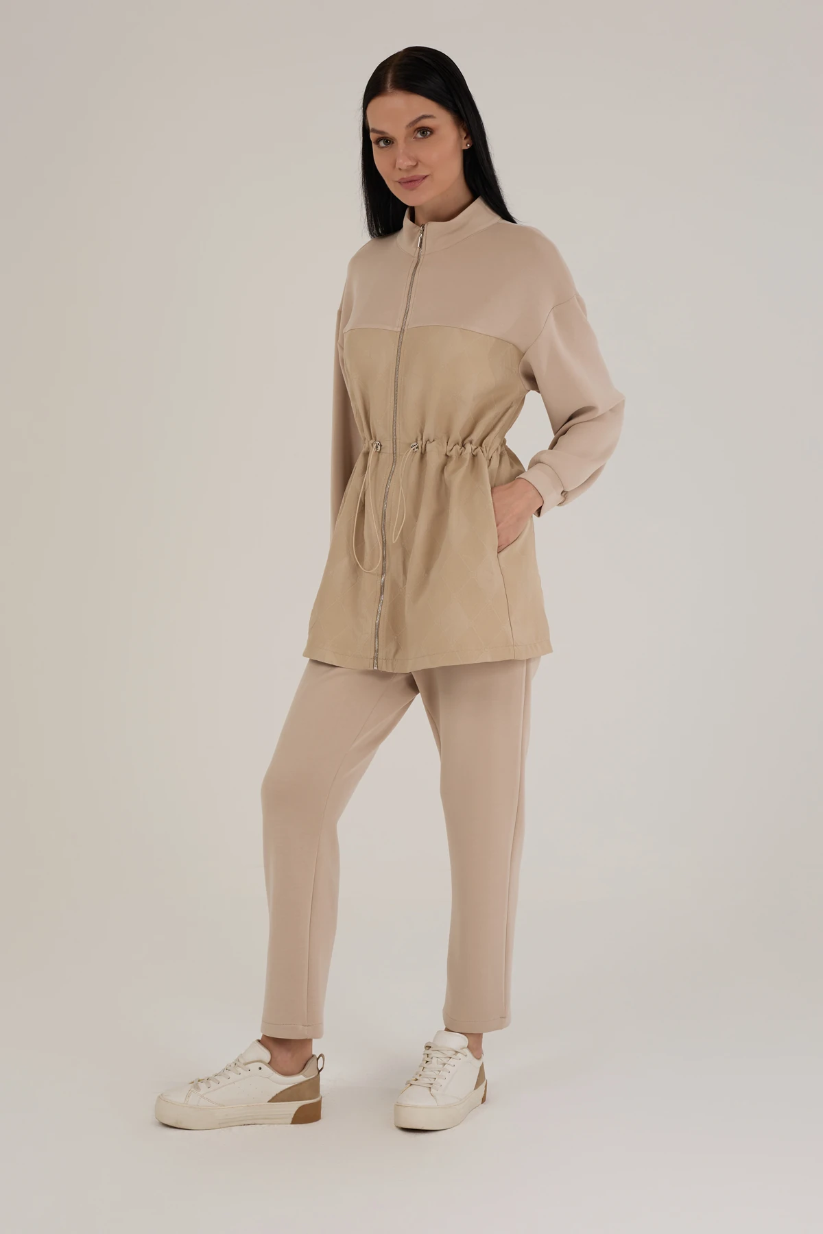 Kadın Kapitone Garnili Modal Kumaş İkili Takım 8584