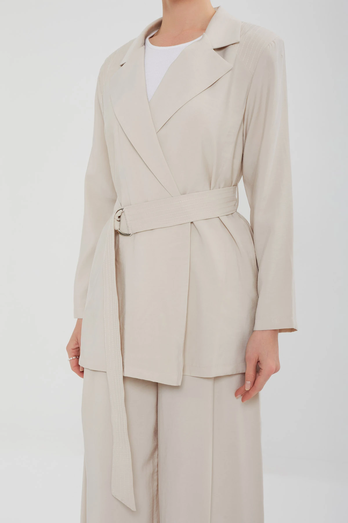 Kadın Puntolu Ceketli Takım 8491