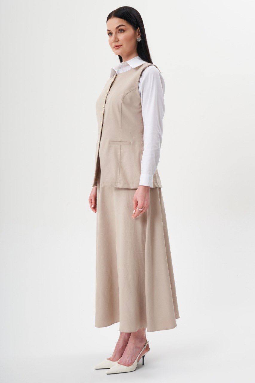 Kadın Kot Yelek Takım 8548