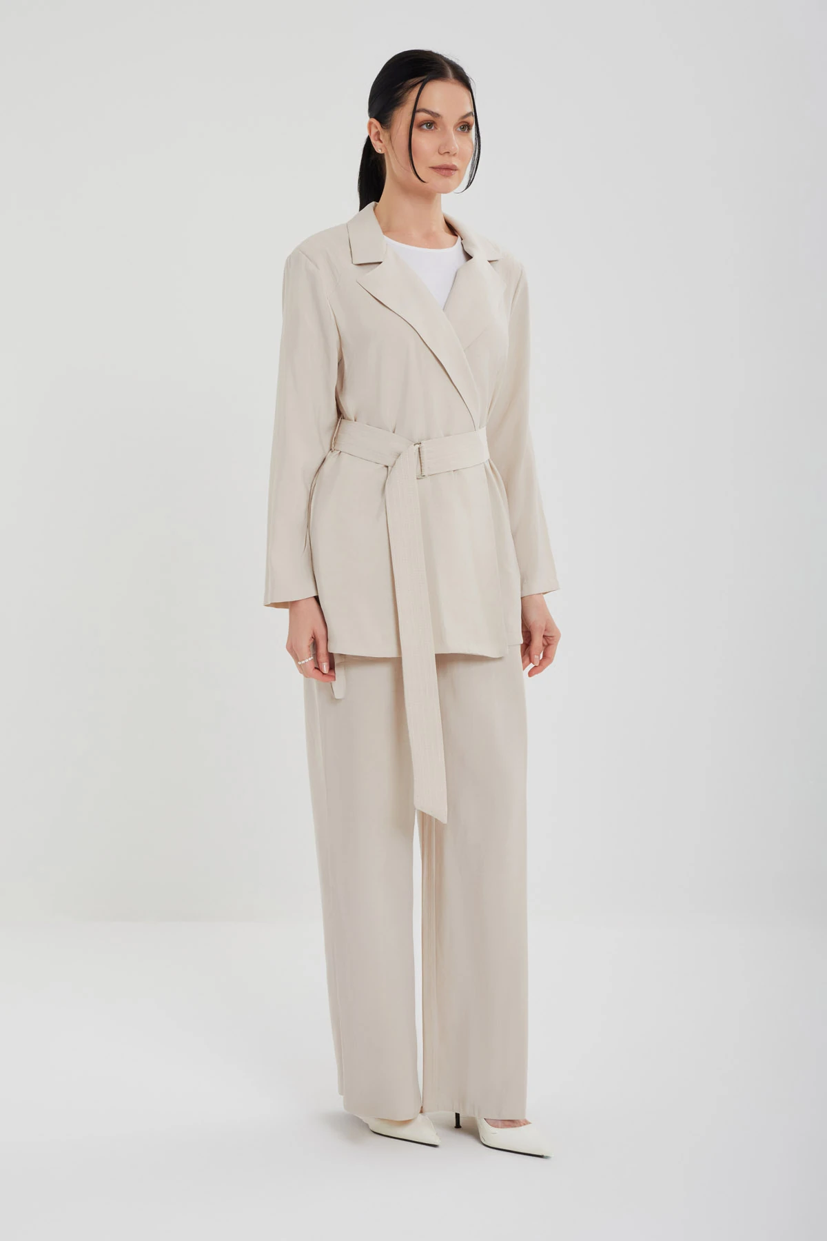 Kadın Puntolu Ceketli Takım 8491