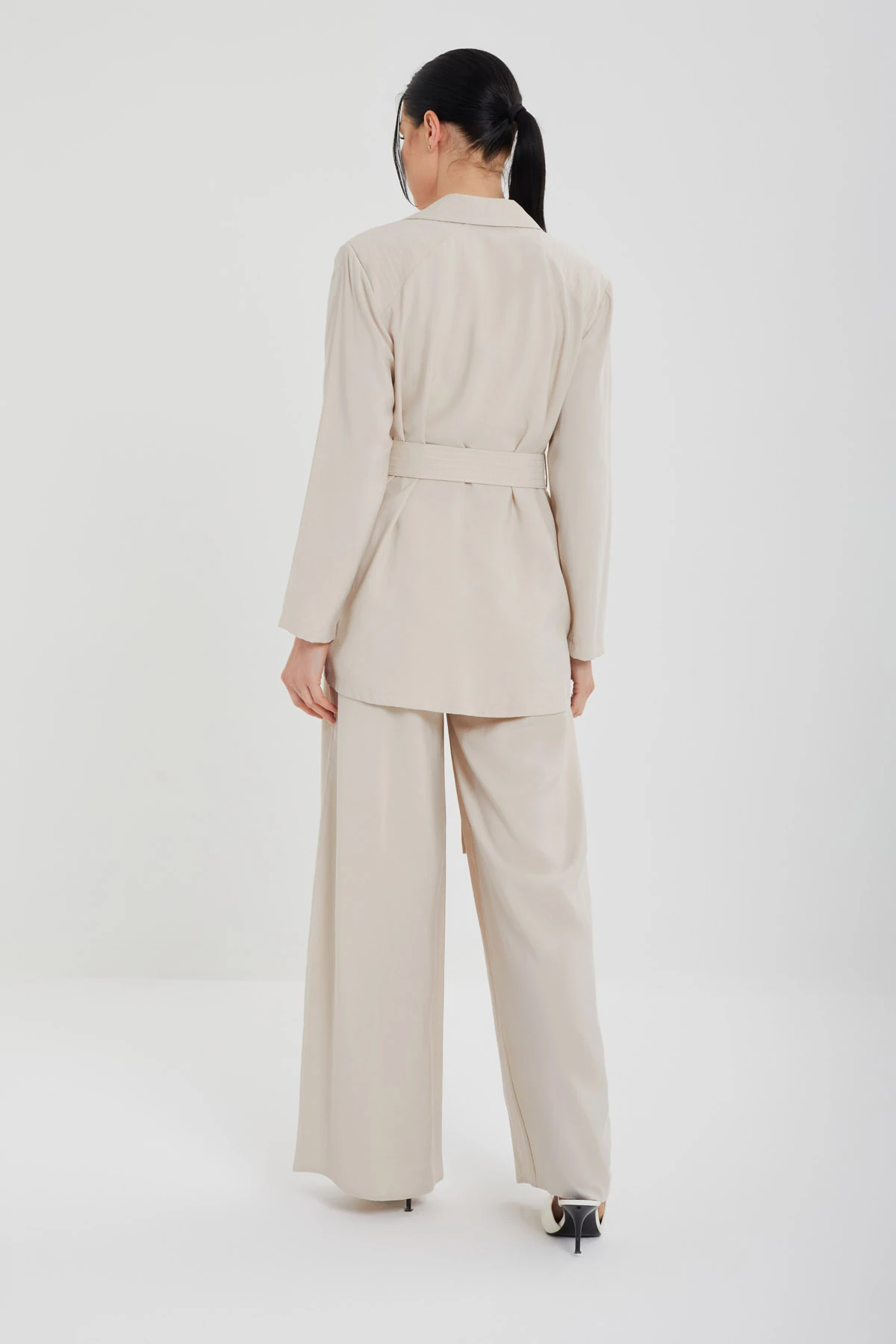 Kadın Puntolu Ceketli Takım 8491