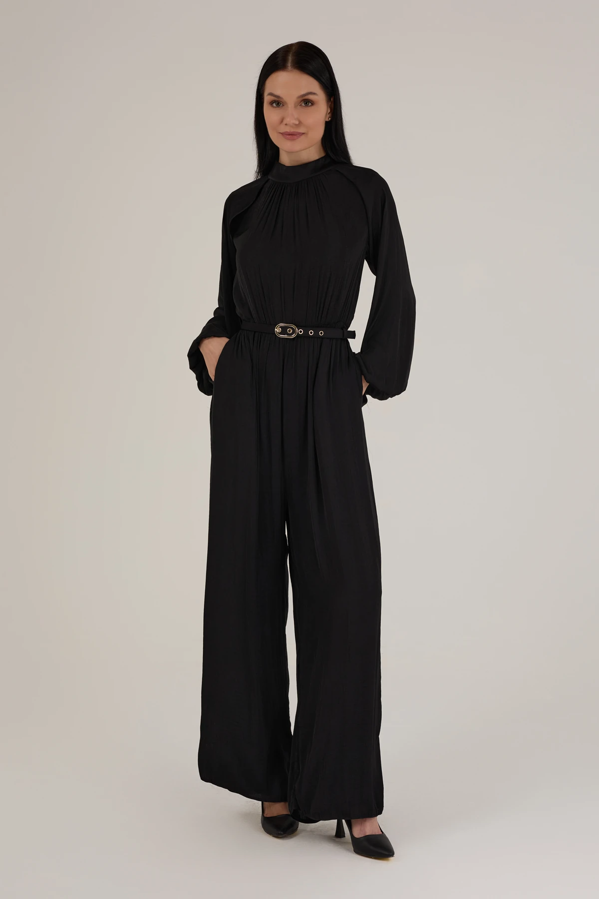 Kadın Belden Kemerli Sindirella Tulum 6078