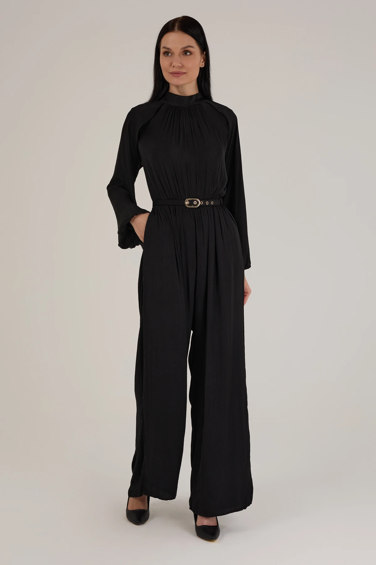 Kadın Belden Kemerli Sindirella Tulum 6078