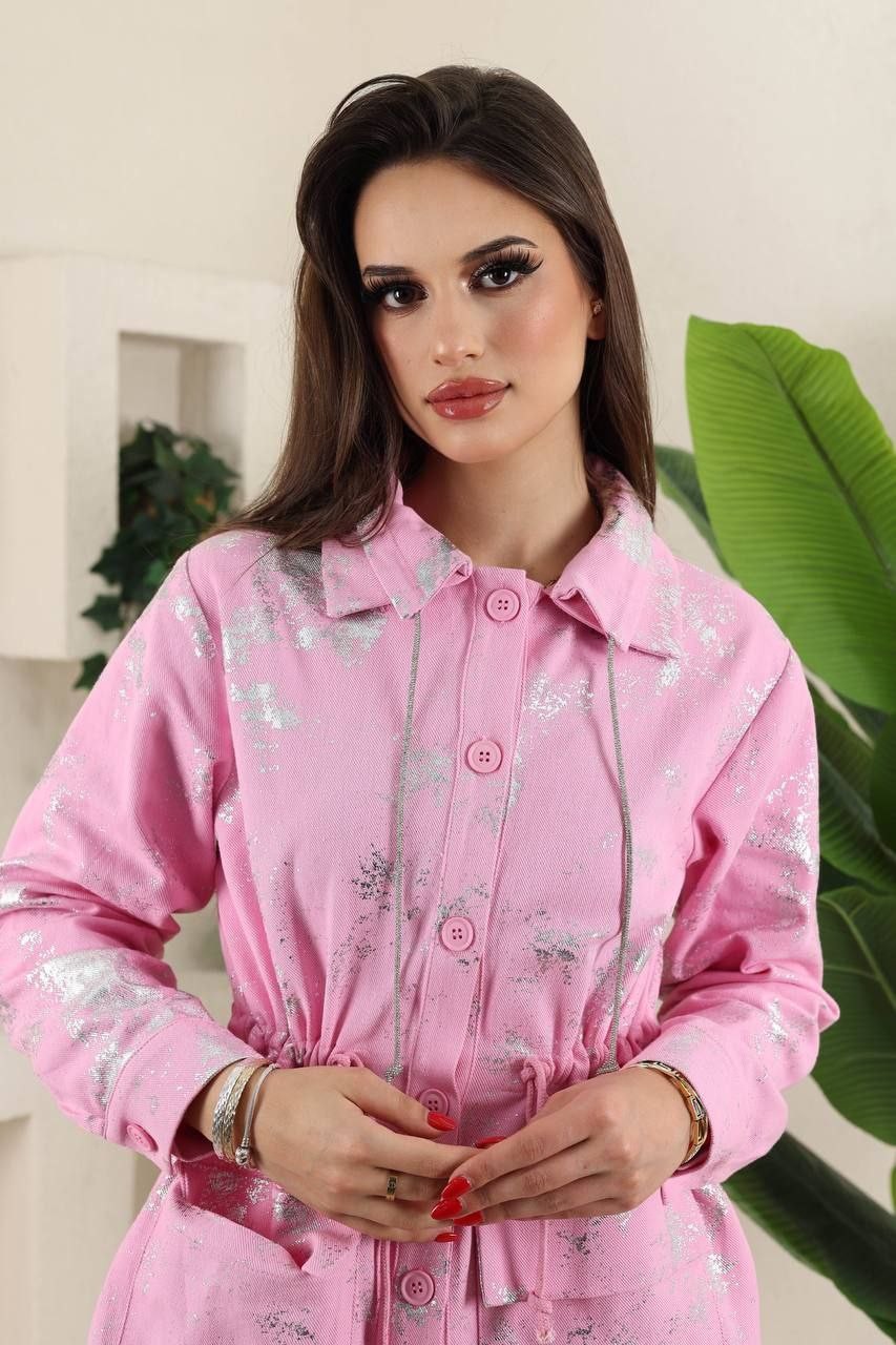 Kadın Gabardin Varaklı Takım 8551