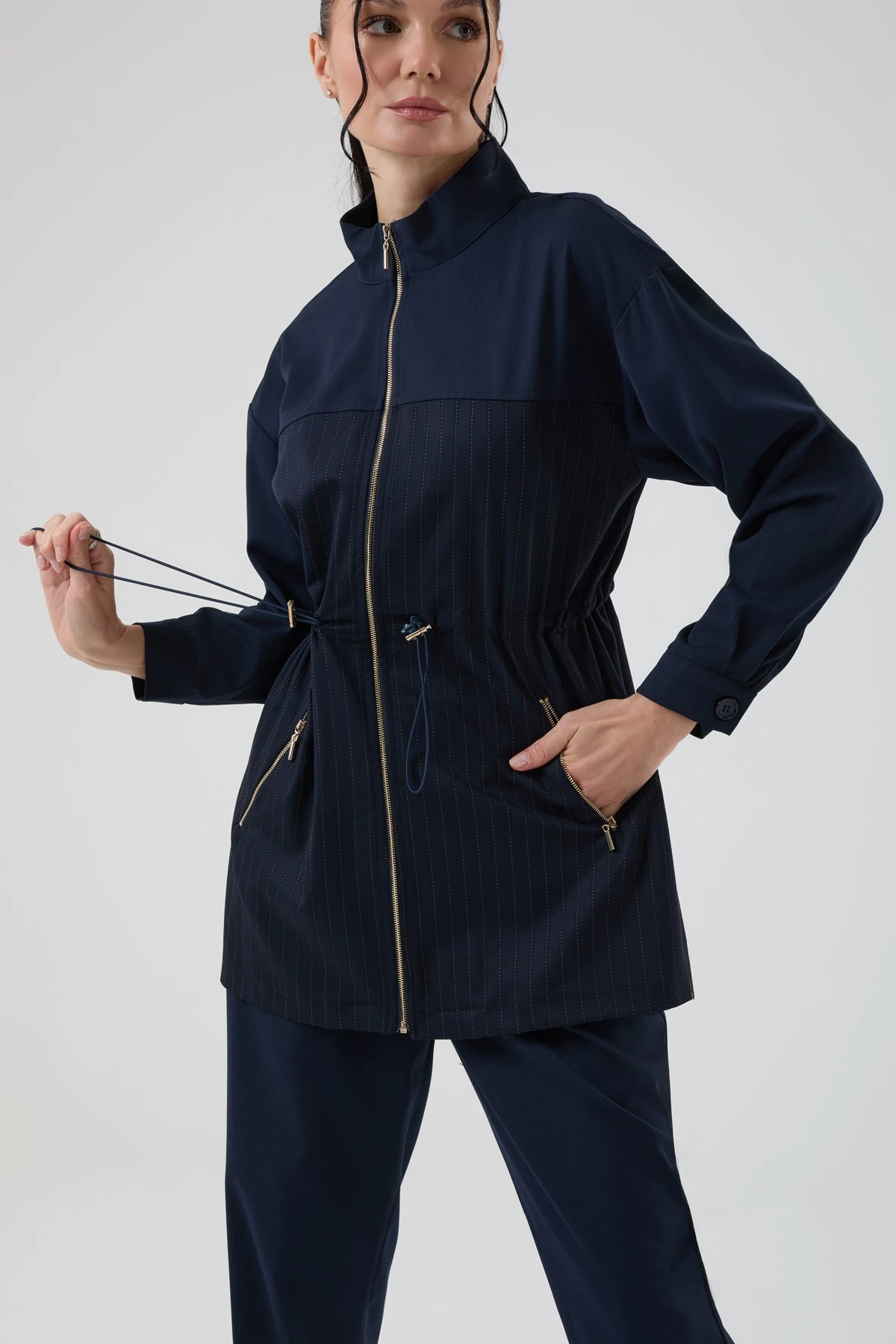 Kadın Çizgi Granili İkili Takım 8577