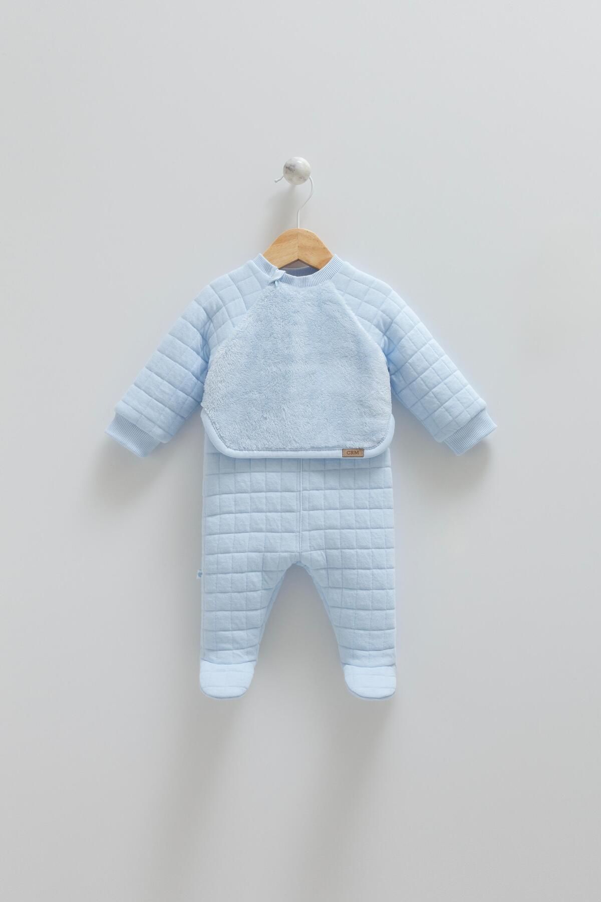 Kalın Erkek Bebek Tulum (1-3 ve 3-6 Ay Patikli - &-9 ve 9-12 Ay Patiksiz )