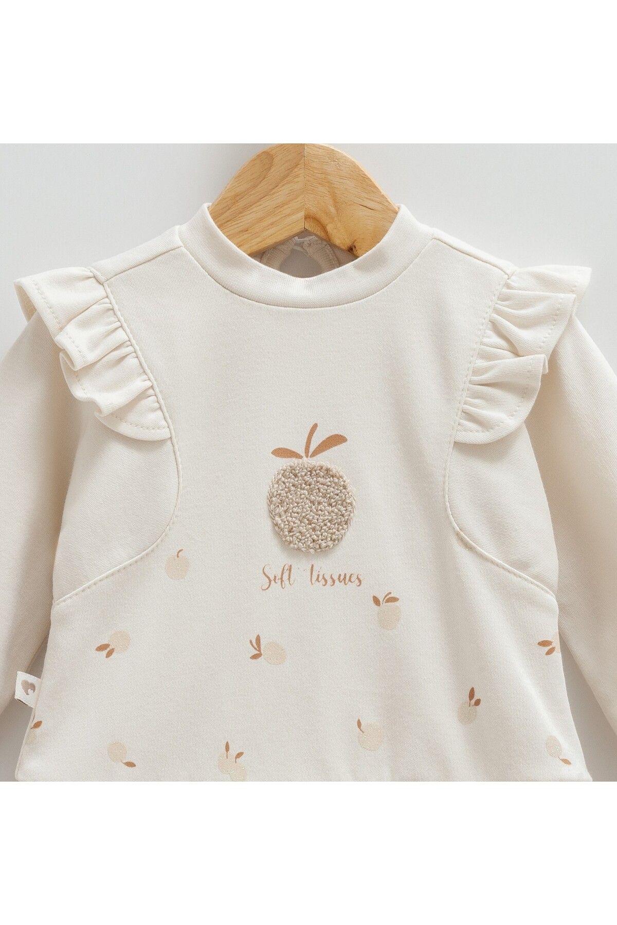 %100 Pamuk Penye Kız Bebek Elbise