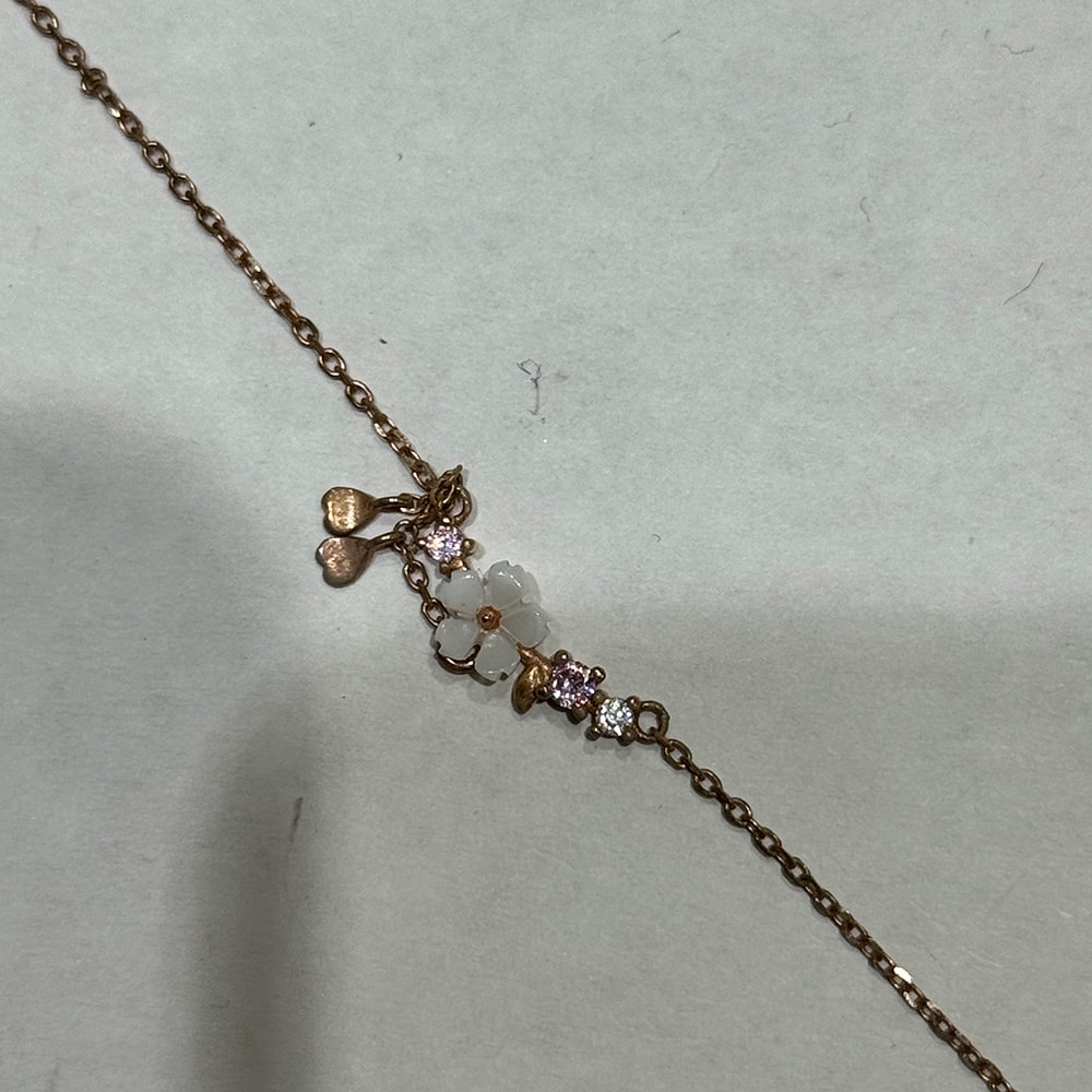Çiçek Gümüş Bileklik Ms3290