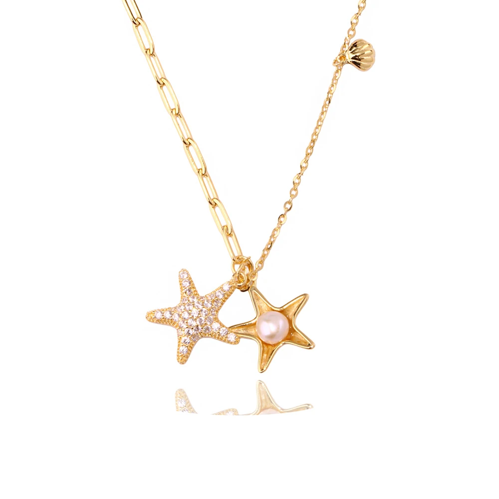 Deniz Yıldızı Gümüş Kolye MS3857