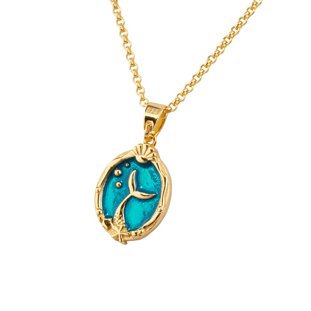 Yıldız Balığı Cameo Gümüş Kolye MS3856