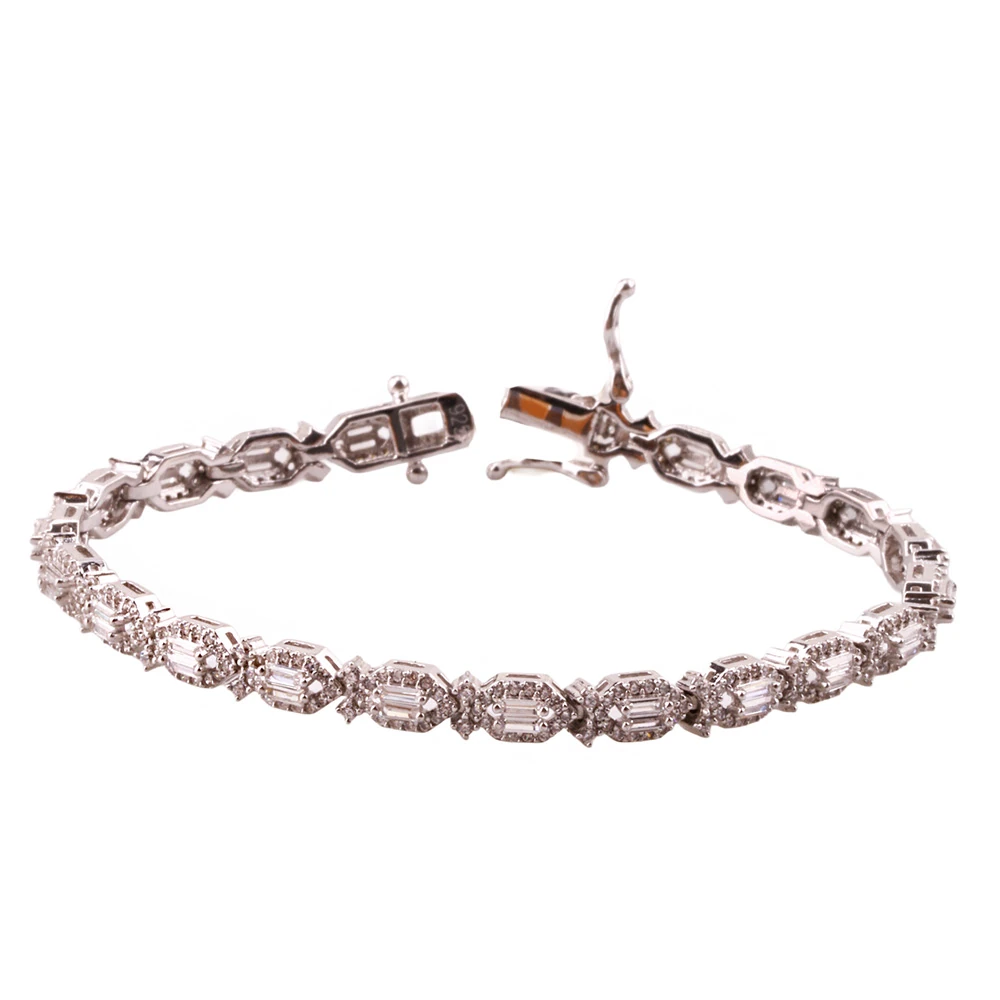 Monci S 5 Tennis Gümüş Bileklik Ms3296