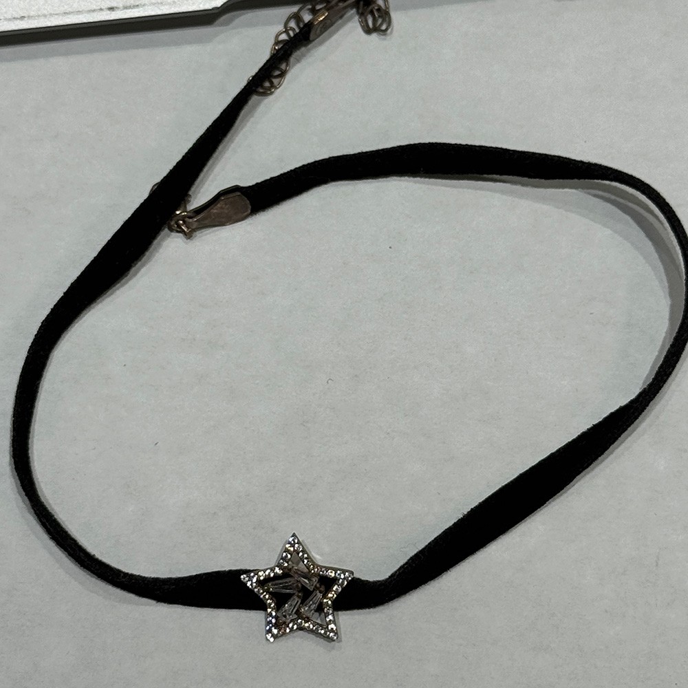 Yıldız Choker Gümüş Kolye Ms3370