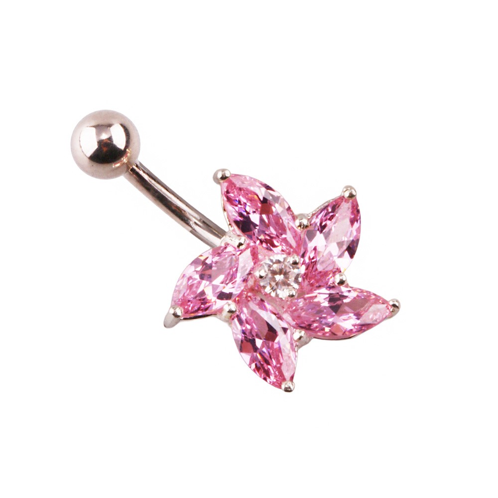 Miu 8 Gümüş Göbek Piercing Küpe Ms3263