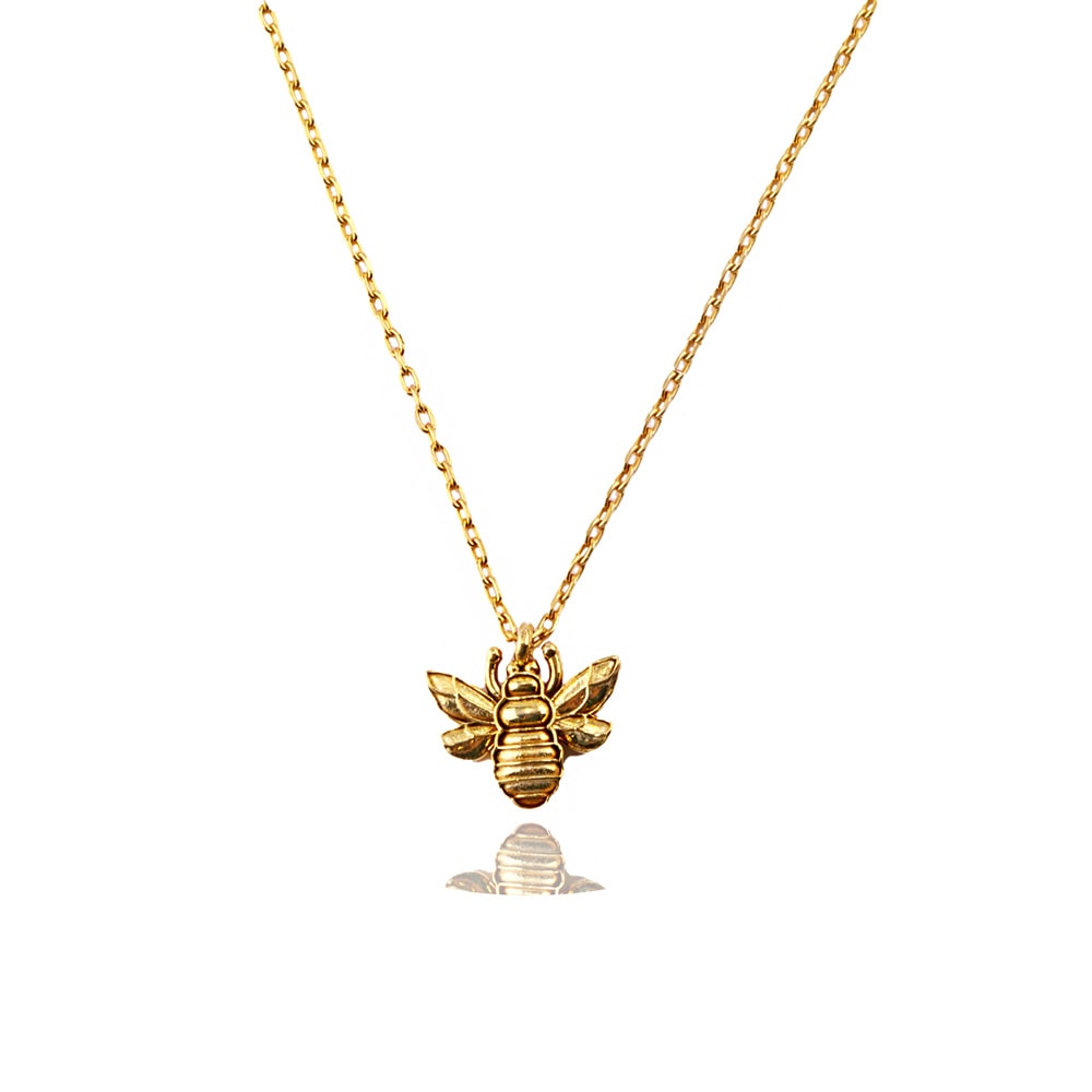 Bee Silver Necklace Ms3356