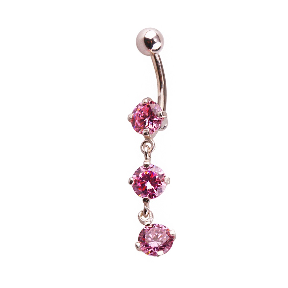 Miu 9 Gümüş Göbek Piercing Küpe Ms3264
