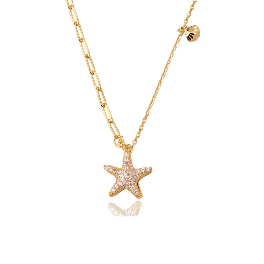 Deniz Yıldızı Gümüş Kolye MS3857