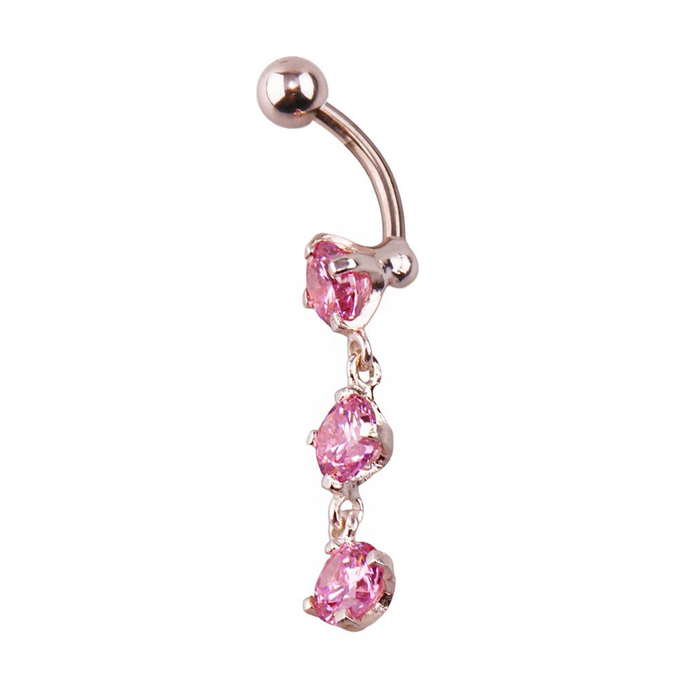 Miu 9 Gümüş Göbek Piercing Küpe Ms3264