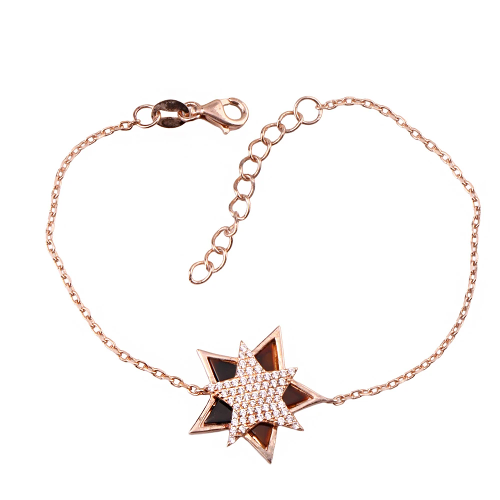 Yıldız İtalyan Gümüş Bileklik