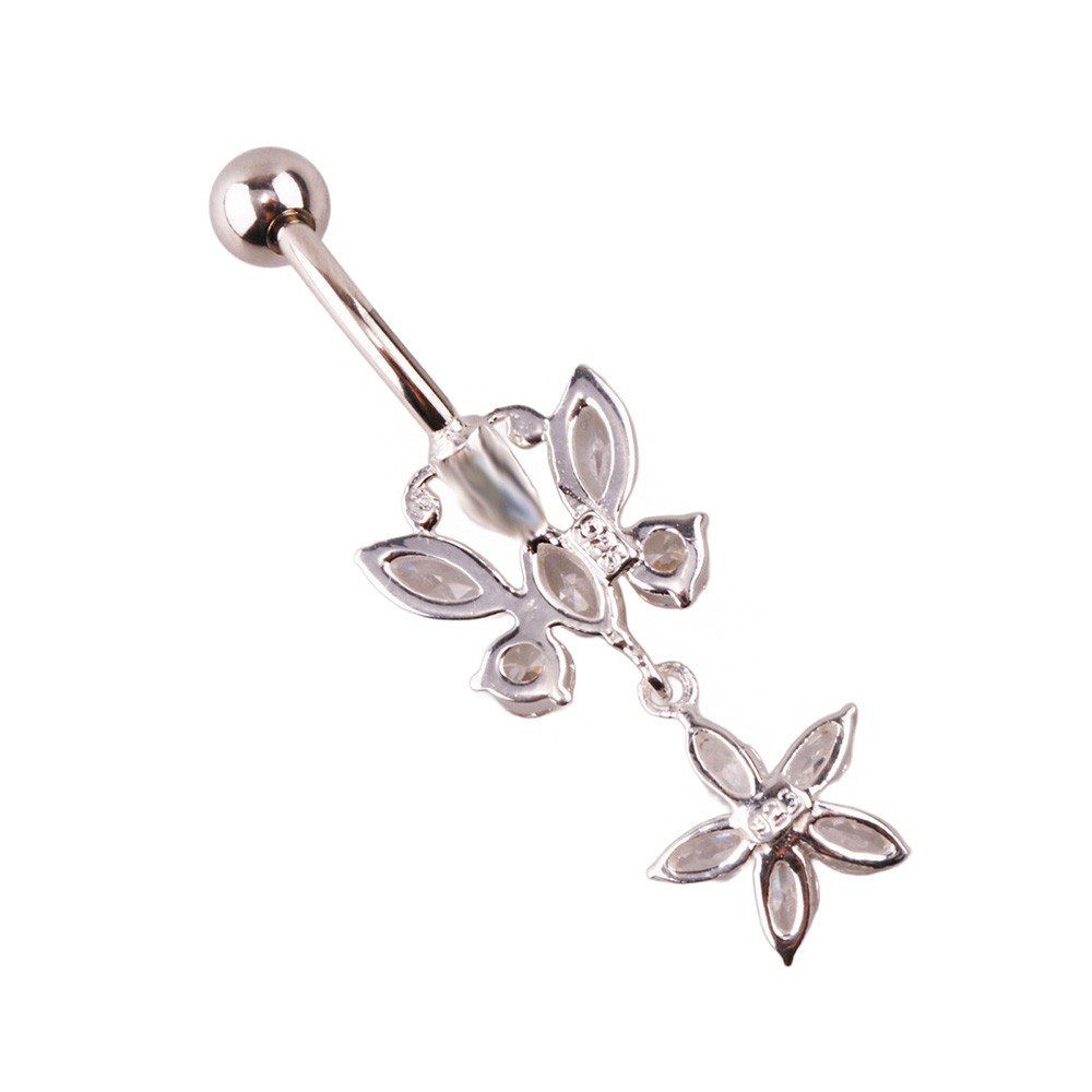 Miu 5 Gümüş Göbek Piercing Küpe Ms3260