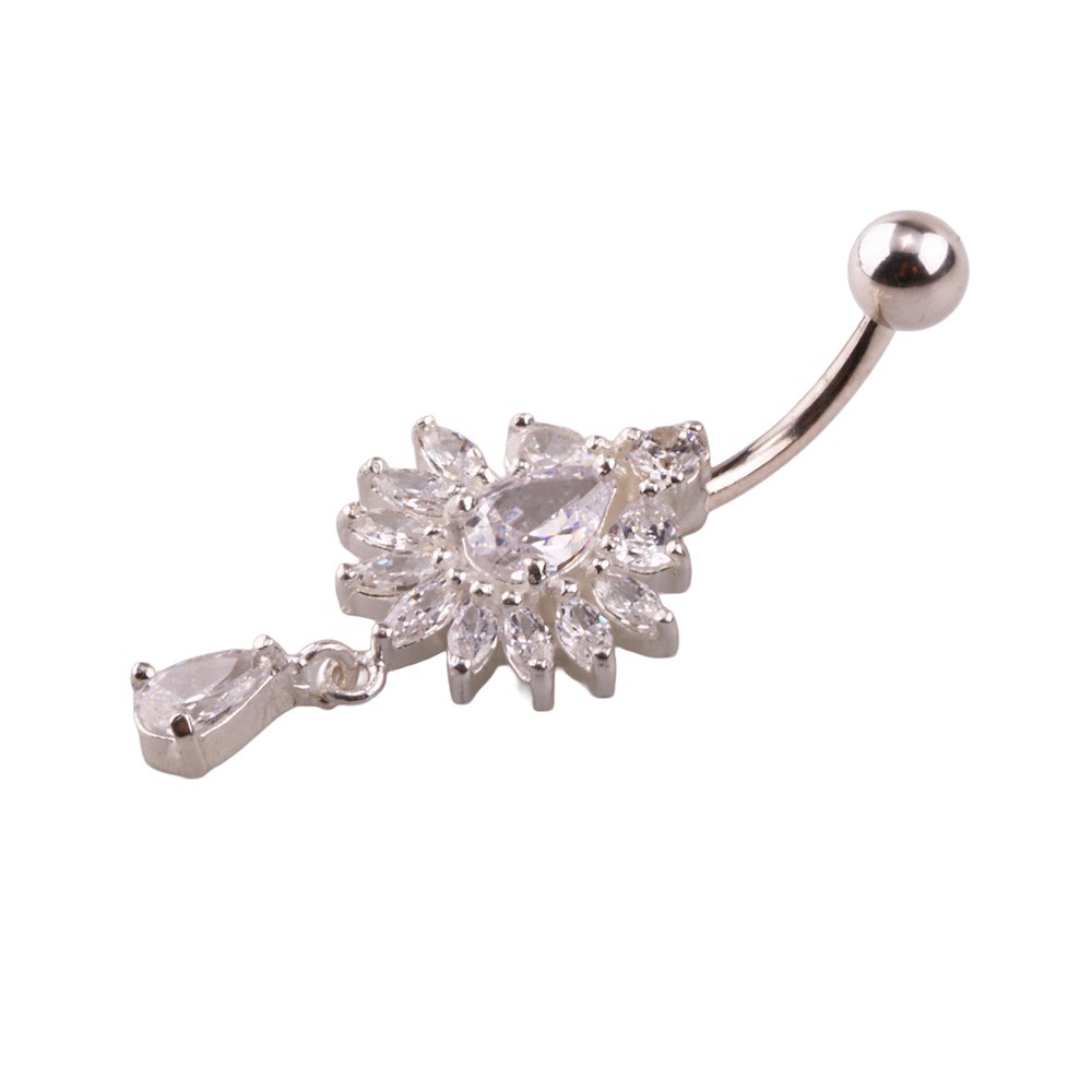 Miu 2 Gümüş Göbek Piercing Küpe Ms3257
