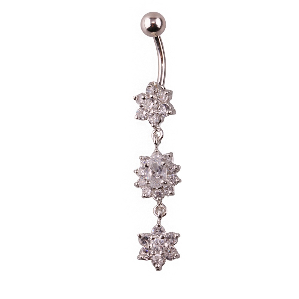 Miu 7 Gümüş Göbek Piercing Küpe Ms3262