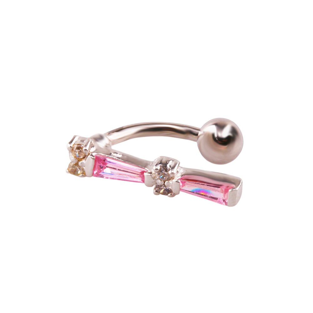 Miu 1 Gümüş Göbek Piercing Küpe Ms3256