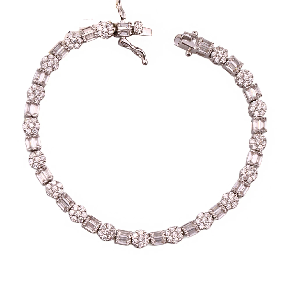 Monci S 8 Tennis Gümüş Bileklik Ms3299