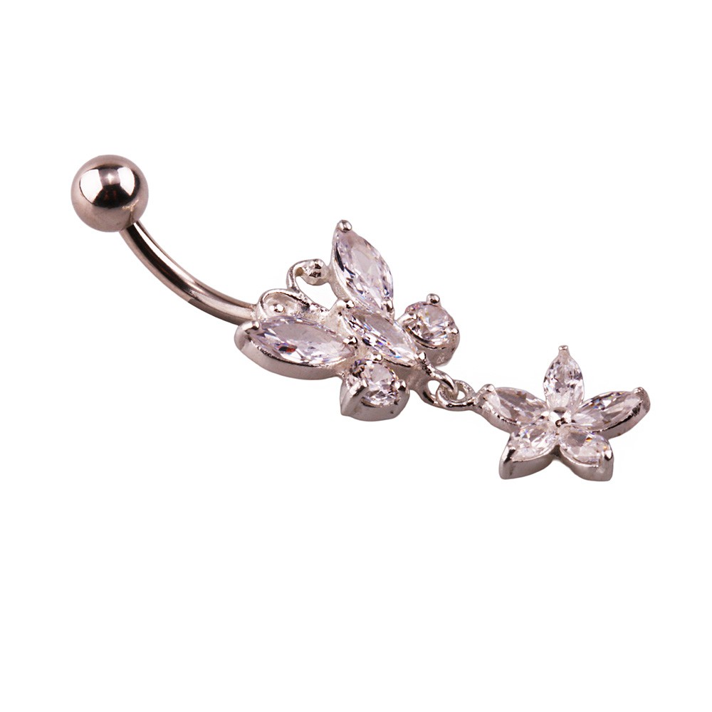 Miu 5 Gümüş Göbek Piercing Küpe Ms3260
