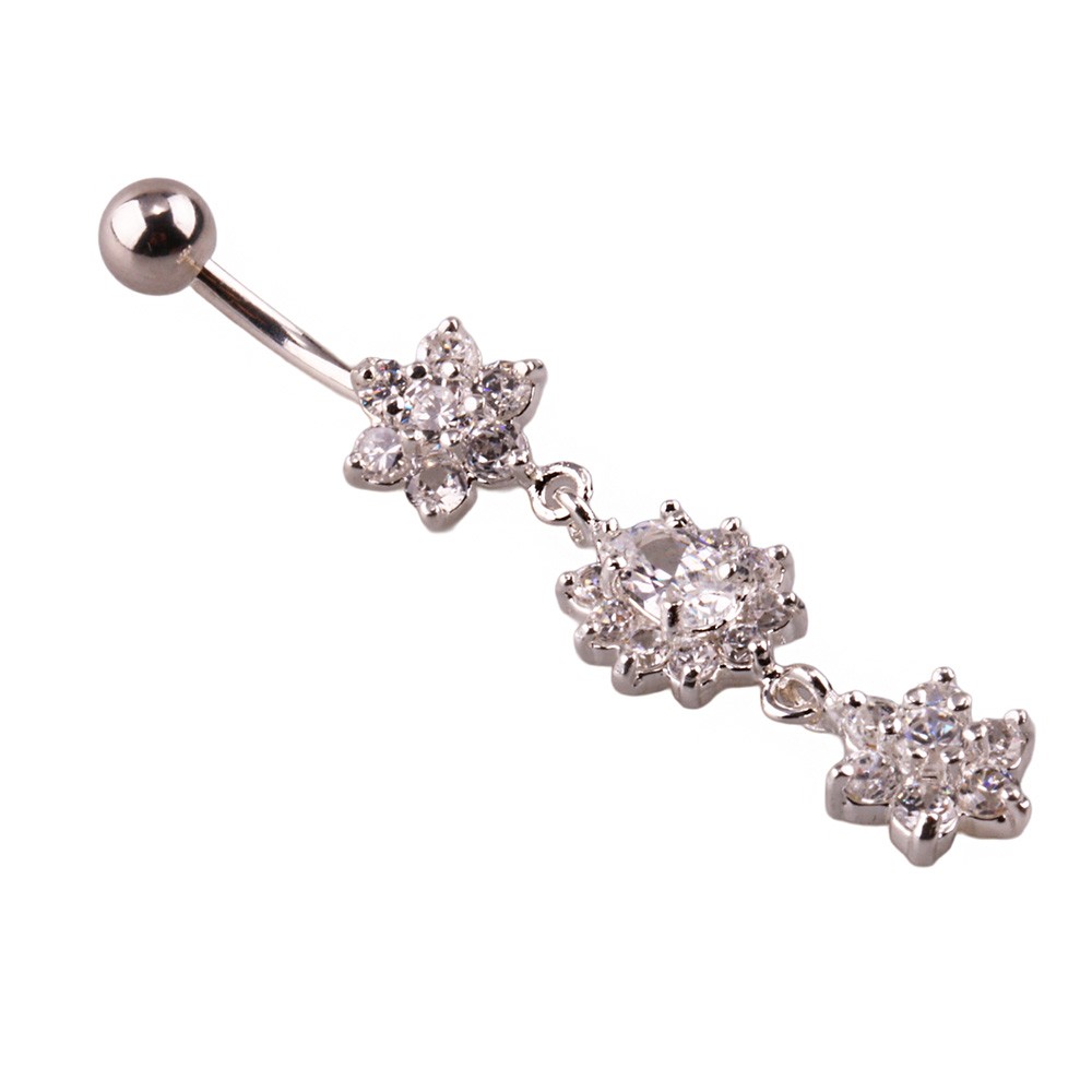 Miu 7 Gümüş Göbek Piercing Küpe Ms3262