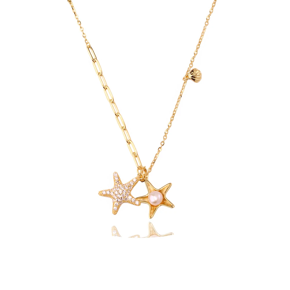 Deniz Yıldızı Gümüş Kolye MS3857