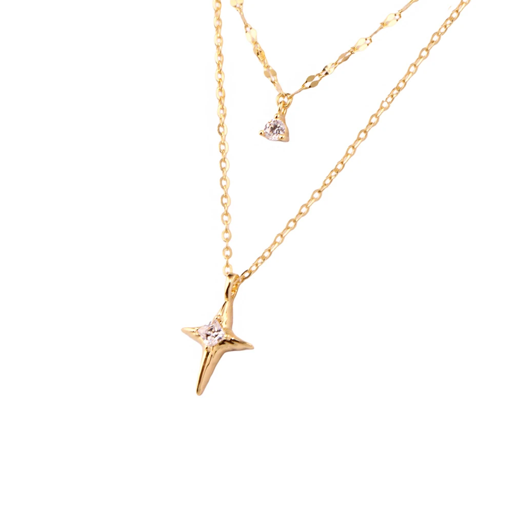 Kutup Yıldızı Gümüş Kolye MS3864