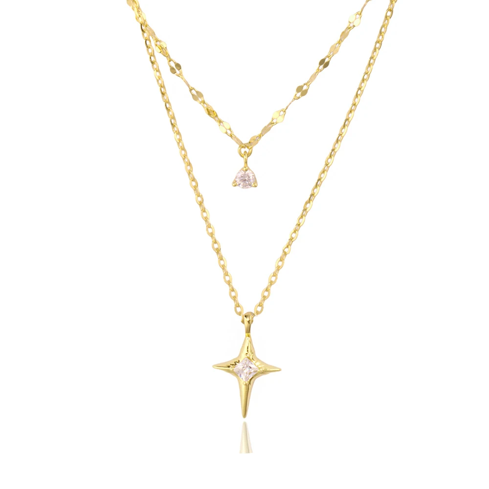 Kutup Yıldızı Gümüş Kolye MS3864