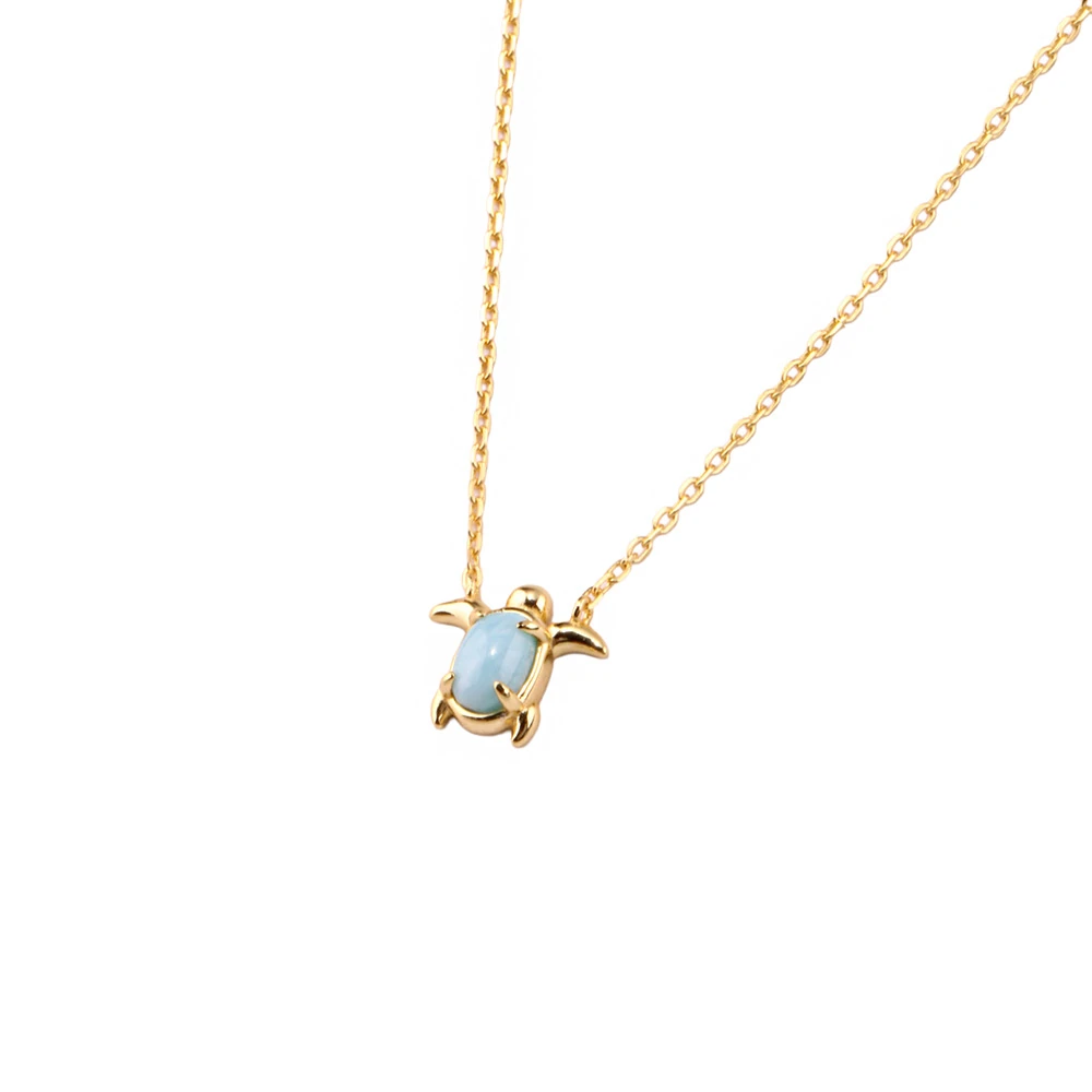 Kaplumbağ Mini Gümüş Kolye MS3870