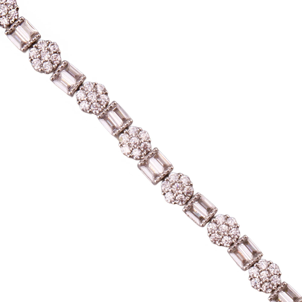 Monci S 8 Tennis Gümüş Bileklik Ms3299