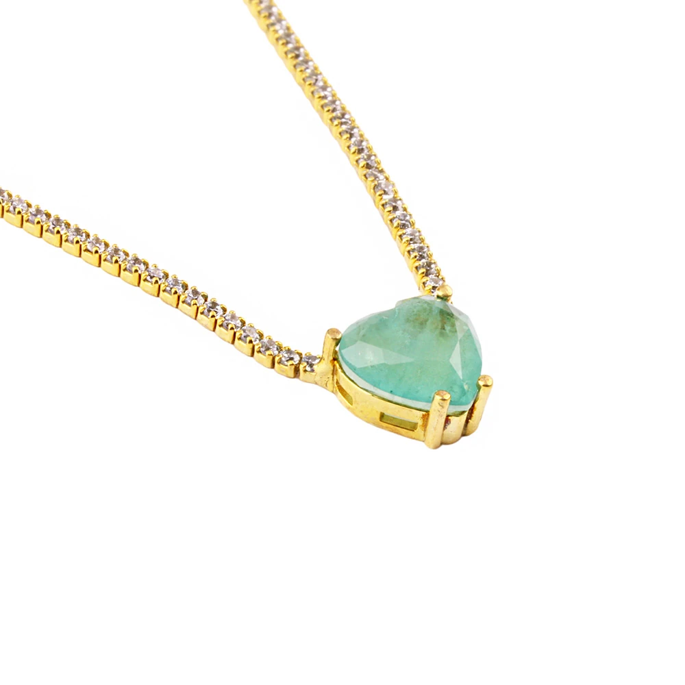 Flemen S2 Heart Tennis Necklace mS3309