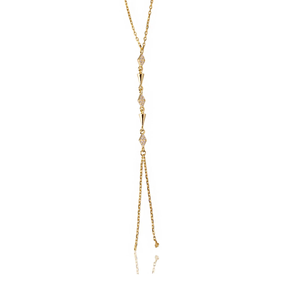 Y Kolye Chi Gümüş Kolye MS3854