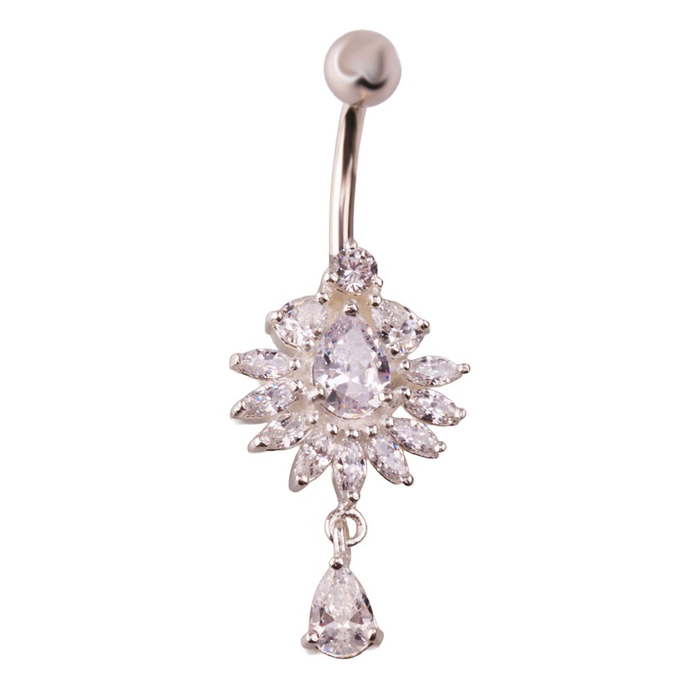Miu 2 Gümüş Göbek Piercing Küpe Ms3257