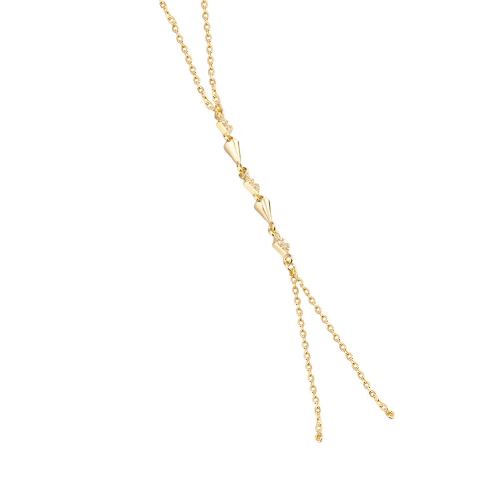 Y Kolye Chi Gümüş Kolye MS3854